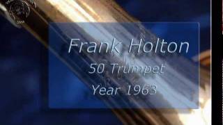 Fantastic Frank Holton 50 Trumpet Year 1963 with first slide Trigger