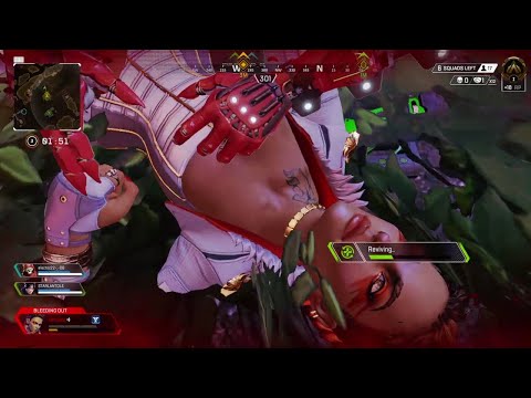 Apex Legends S05, How does Loba thank Revenant for a revive? She sure doesn’t say 'Thank you.'