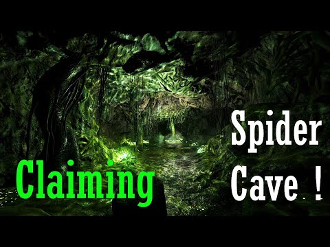 Claiming Spider Cave on Day 1 ! 3man PVP, ARK Survival Evolved