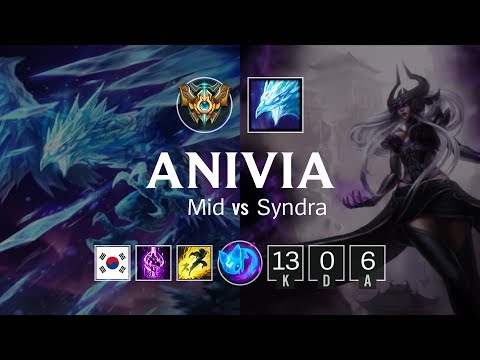 Anivia Mid vs Syndra - KR Challenger Patch 8.20