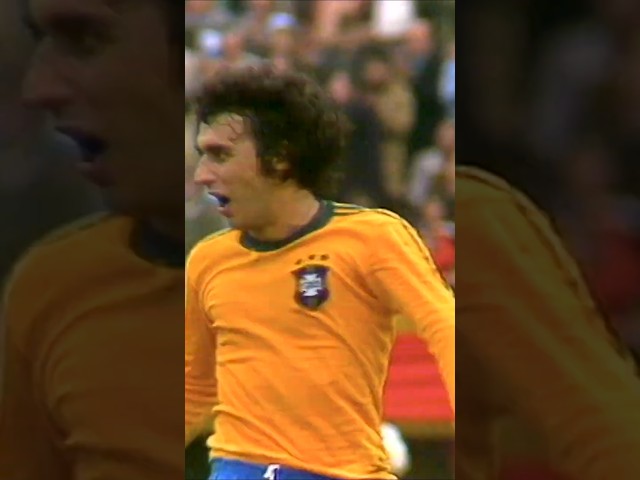 Nelinho's Wild, Curling Goal For Brazil #shorts #brazil #worldcup