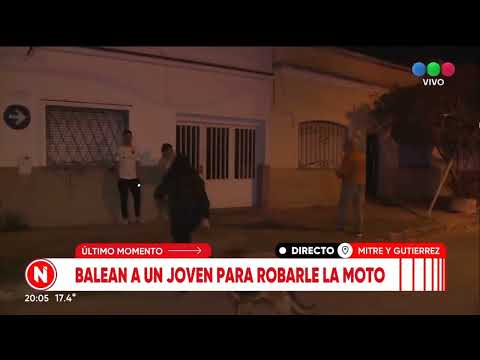 Balean a un joven para robarle la moto - Telefe Rosario