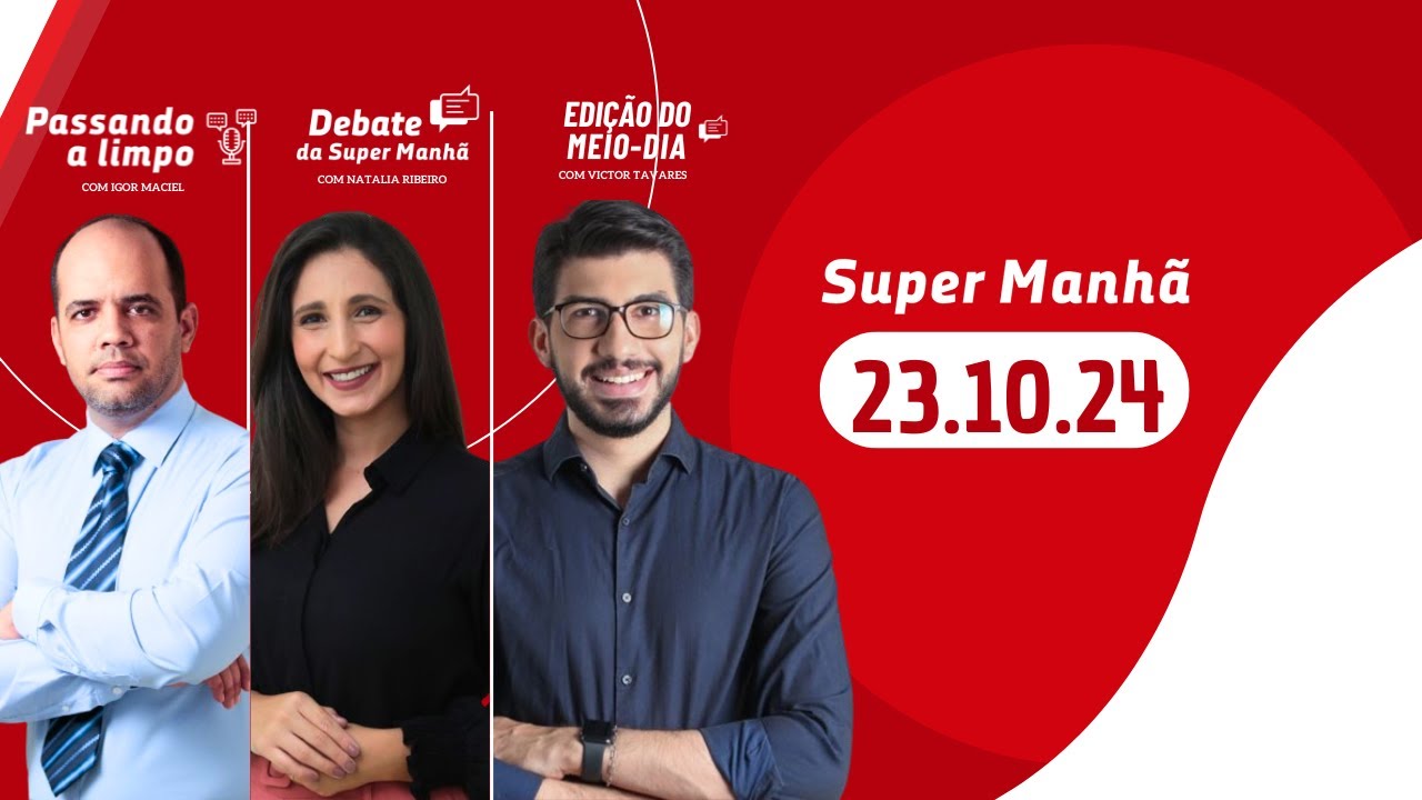 SUPER MANHÃ na Rádio Jornal  | 23.10.2024