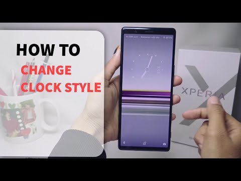 How To Change Clock Style On Sony Xperia