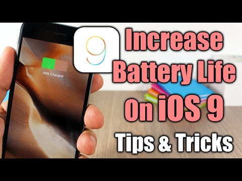HOW TO Increase Battery Life On iOS 9 - Tips And Tricks