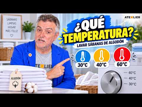 ¿A Qué Temperatura Lavar las Sábanas de Algodón? 30, 40 o 60 ºC