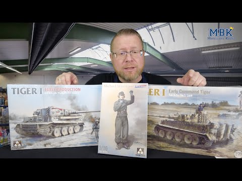 MBK packt aus SPEZIAL - 1:35/1:16 Tiger I early, Befehlswagen Sd.Kfz. 267/268, Wittmann Fig. (Takom)