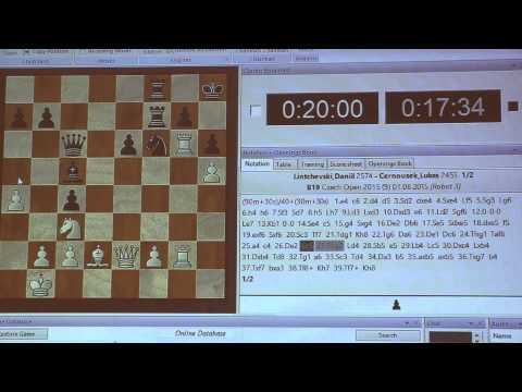 A 9.9. GM Daniil LINTCHEVSKI  - IM Lukáš ČERNOUŠEK  ½ - ½