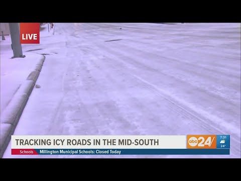 Here's what the roads look like in the Memphis area Wednesday morning