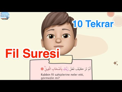 Nurettin'le Fil Suresi  / 10 Tekrar / Ezber Dualar