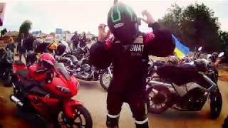 preview picture of video 'mr.xfoxx и танцующие мотоциклисты. Мотоколона Полог на День молодежи 2018 в Орехове.'