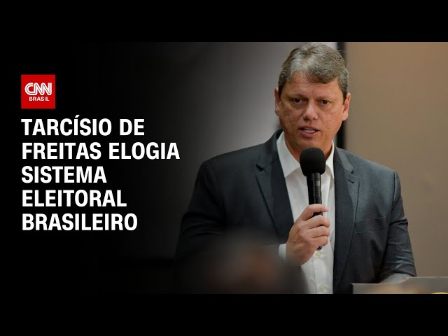 Tarcísio de Freitas: "Sistema eleitoral do Brasil é uma referência" | BASTIDORES CNN
