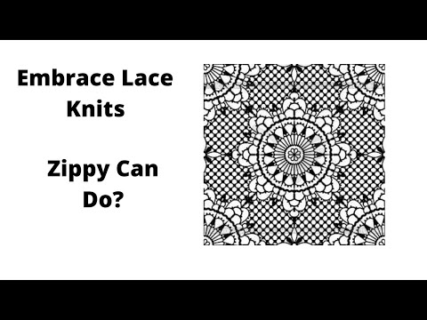Embracing Lace Knit Edition:  Zippy Can Do?