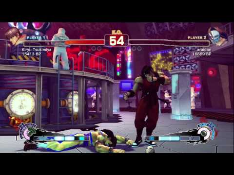 SSF4: Kiryu Tsukimiya (Guy) vs. araidon (Vega)