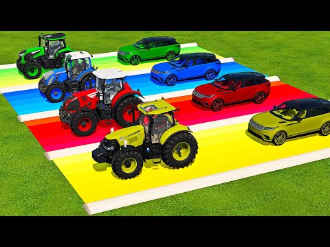 TRANSPORTING CASE, FENDT & CLAAS TRACTORS WITH ISUZU TRUCKS - Farming Simulator 22