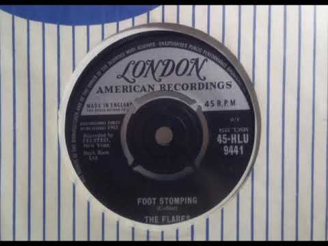 R&B - THE FLARES - Foot Stomping - LONDON HLU 9441 UK 1961 Dancer USA Felsted The Flairs