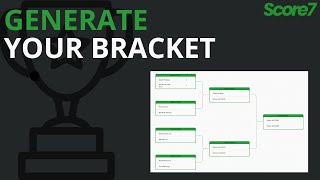 How to Create a Knockout Tournament Bracket in Score7 (Fast & Easy Bracket Generator)