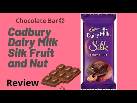 🍫Cadbury Dairy Milk Silk Fruit and Nut Chocolate Bar😋🍫Review Video💖