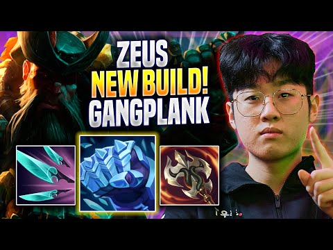 ZEUS TRIES NEW GANGPLANK BUILD! - T1 Zeus Plays Gangplank TOP vs Jayce! | Preseason 2023