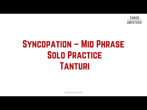 Tango musicality: Solo practice - Syncopation mid phrase to Tanturi - Silvia Bivolaru (V016)