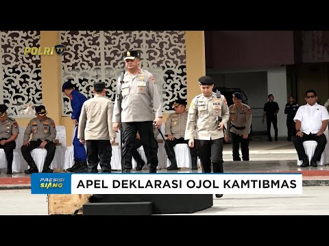 POLDA KEPULAUAN BANGKA BELITUNG GELAR APEL DEKLARASI OJOL KAMTIBMAS