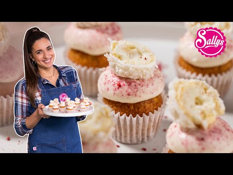 Mini Raffaello Cupcakes / Kokos Vanille Himbeer Muffins