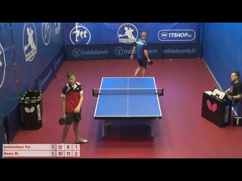 Настольный теннис матч 200820 2  15:30  Лобовиков Юрий  Гаев Матвей