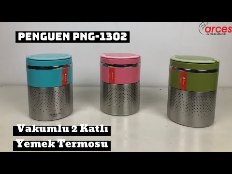 Penguen PNG-1302 Vakumlu 2 Katlı Yemek Termosu (Sefer Tası) Kutu Açılımı ve Tanıtımı