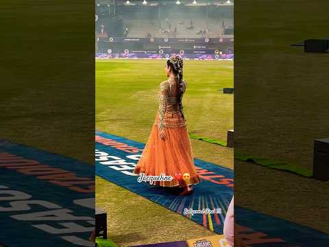 Looking Beautiful #jacquelinefernandez At #ispl Match ❤️ #trendingshorts #ytshorts #shorts