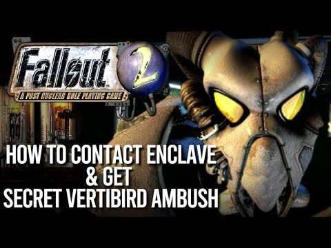Fallout 2 Guide: How to contact ENCLAVE Officer & Secret Vertibird Ambush