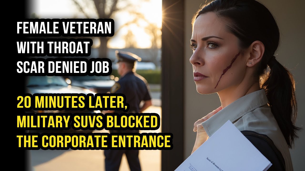 Veteran Rejected for Her Scar — 20 Minutes Later, Military SUVs Surrounded the Building