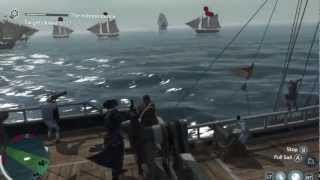 Assassin's Creed 3 gameplay - Naval Battle: A Cry for Help mission