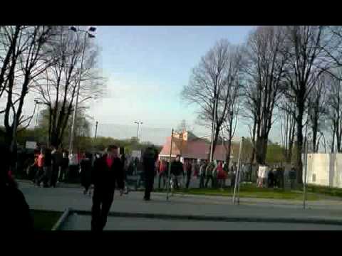 Chrobry Głogów - Górnik Wałbrzych 24.04.2010 po meczu