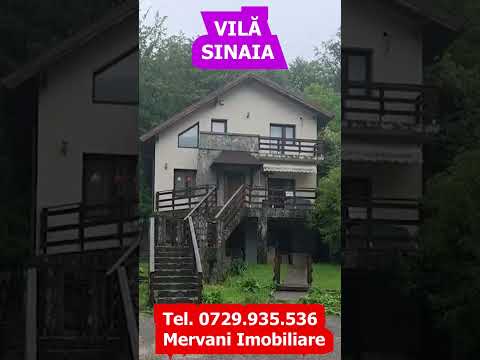Vila in Sinaia cu parau in curte si view superb — Video