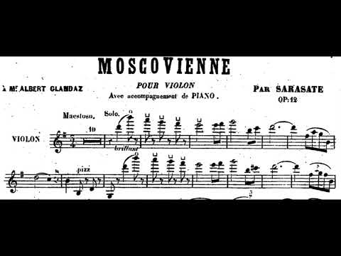 Sarasate - Moscovienne (Moscow), Op. 12 in G Major (Sheet Music)