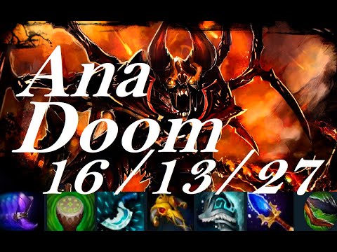 Ana mid Doom vs Pangolier, PA, Weaver - 19 comeback! - dota2