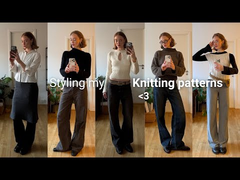Styling my knitting patterns for a week.