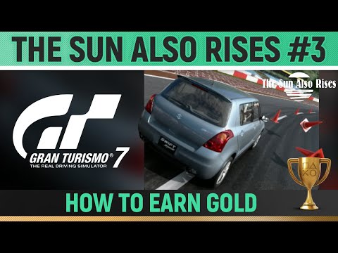 Gran Turismo 7 - Pylon Cone Knockdown 3 - The Sun Also Rises 🏆 How to Earn Gold