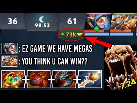 +73K NETWORTH 1 HOUR MEGAS DEF 1v5 Divine Rapier Apex LS Most Crazy Comeback Can't Kill 7.24 Dota 2