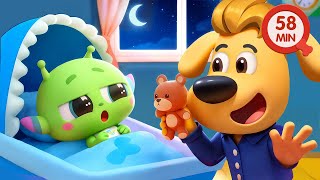 Police Help Baby Alien Sleep | Bedtime Story | Kids Cartoon | Sheriff Labrador