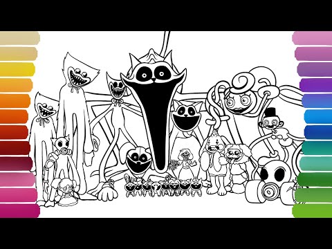 Poppy Playtime Chapter 3 NEW Coloring Pages / How to Color ALL BOSSES and MONSTERS from All Chapters