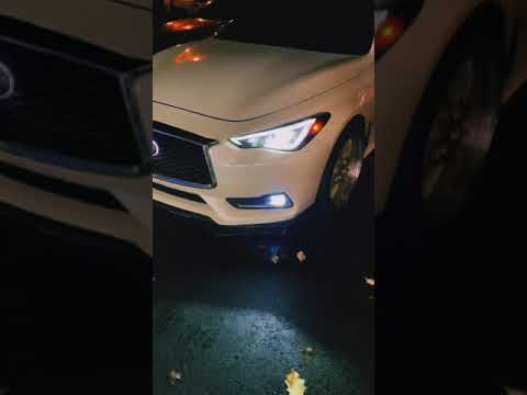 Infiniti Q60 with LED carbon diffuser and RGB Emblem.