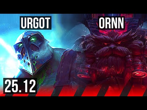 URGOT vs ORNN (TOP) | Dominating | NA Grandmaster | 25.12