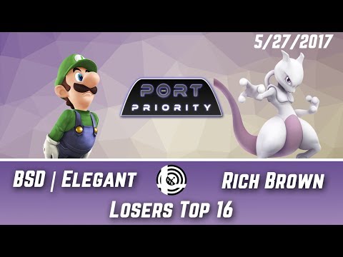 Port Priority - BSD | Elegant (Luigi)  Vs. Rich Brown (Mewtwo) - Losers Top 16