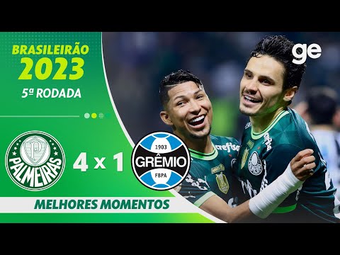 Gols e lances de Palmeiras x Grêmio