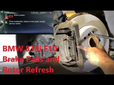 How-To: BMW F10 535i Front Brake Pads and Rotors Replacement DIY (2011)
