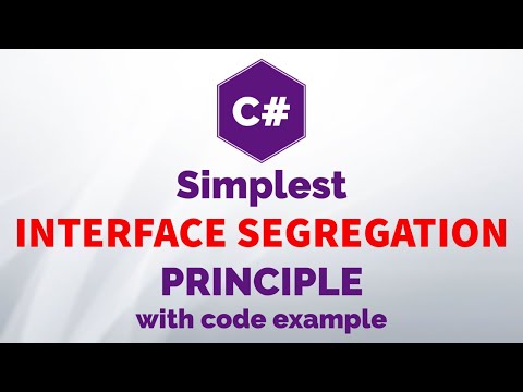 Simplest Interface Segregation Principle with Code Example in C#
