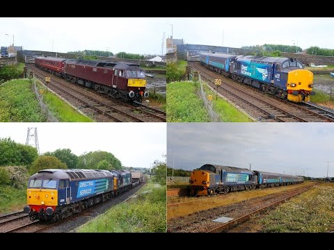47746/47854, 37218/37402, 57012/37609 & 37419/37606 at Workington 17/06/15
