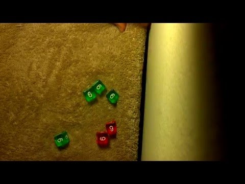 One roll yahtzee with six dice! 8,539 attempts. (1/7,776)