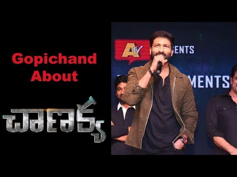 Gopichand at Chanakya Movie Pre Release Event
